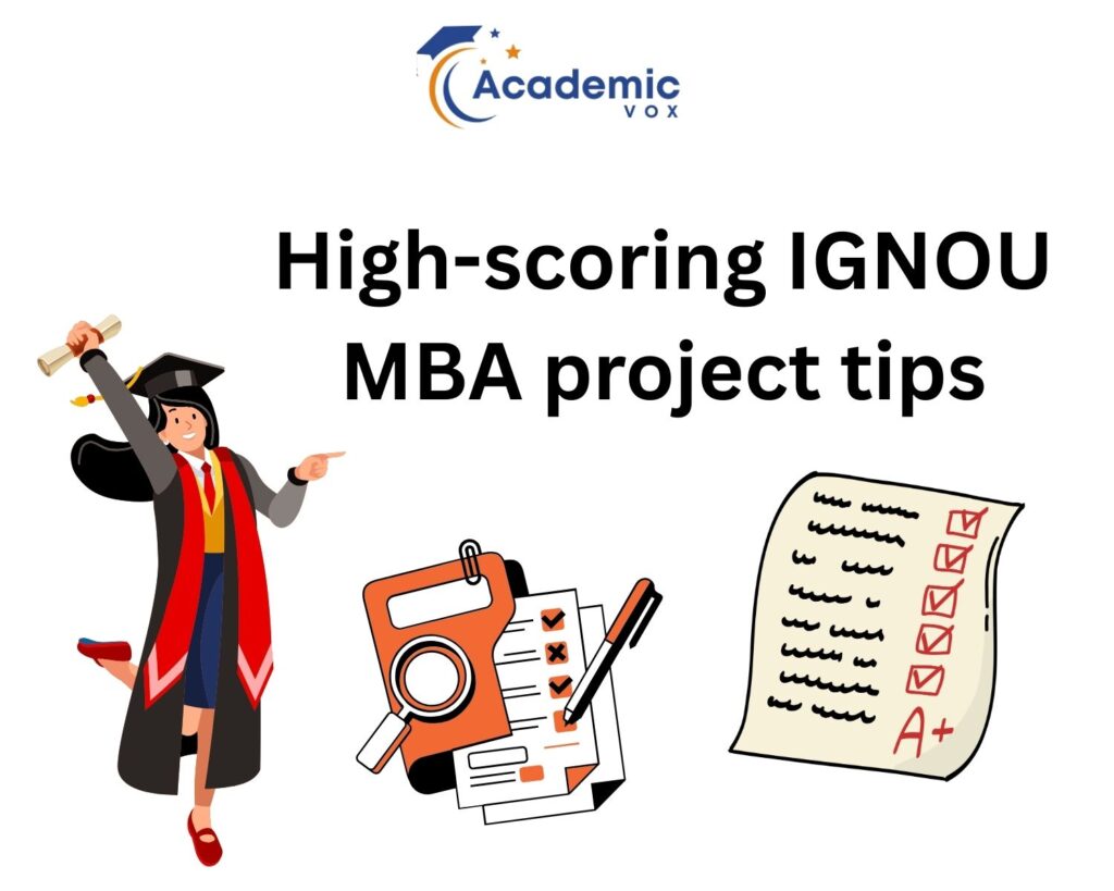 High-scoring IGNOU MBA project tips