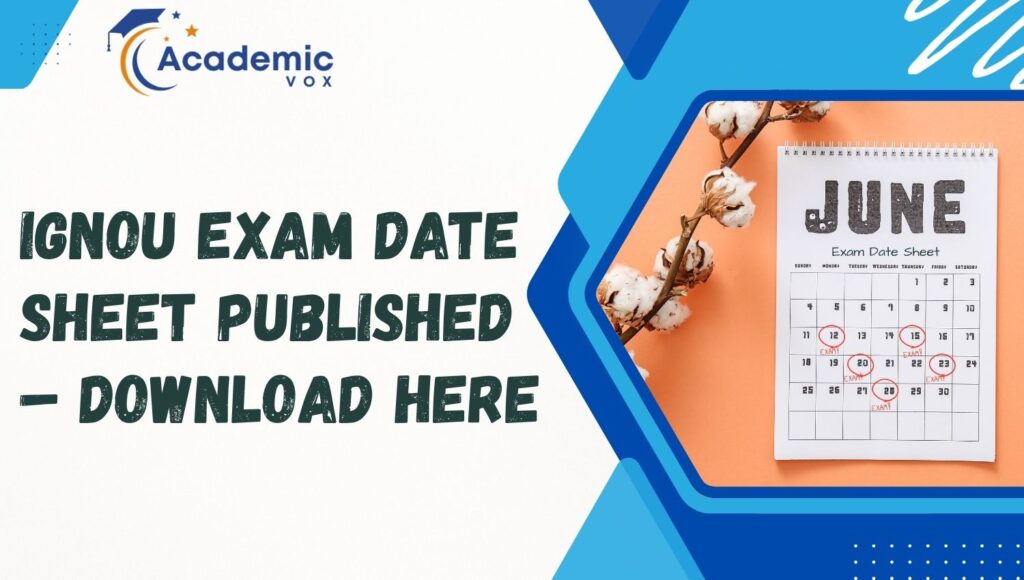 Date Sheet Published | Academicvox