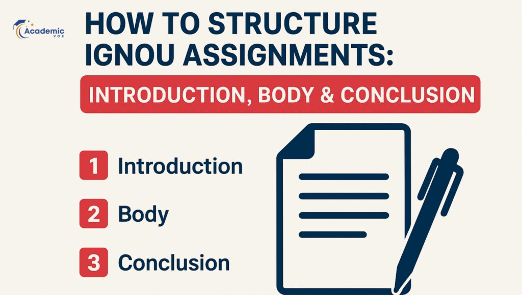 How to Structure IGNOU Assignments: Introduction, Body & Conclusion
academicvox.com