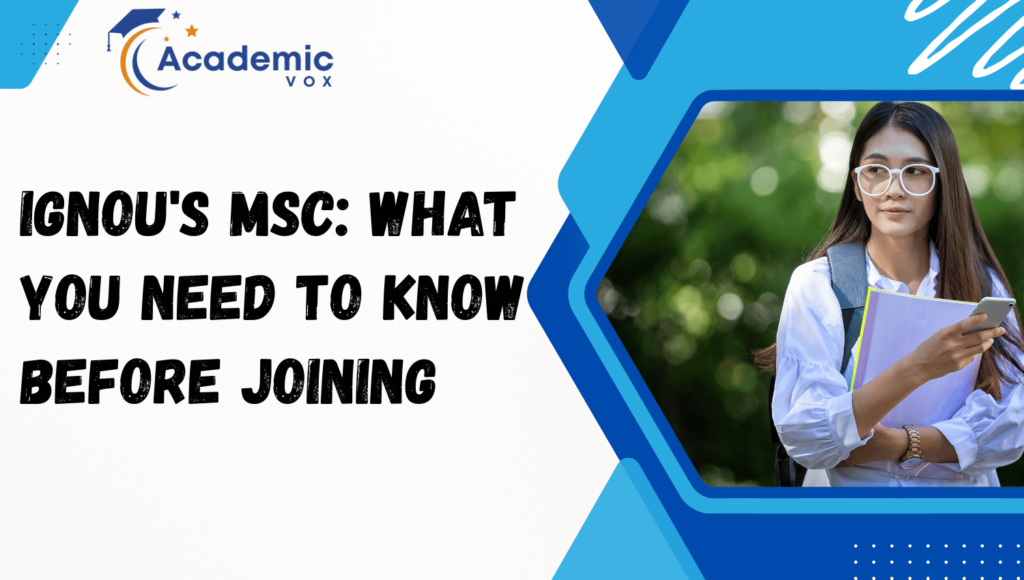 IGNOU's MSc | academicvox