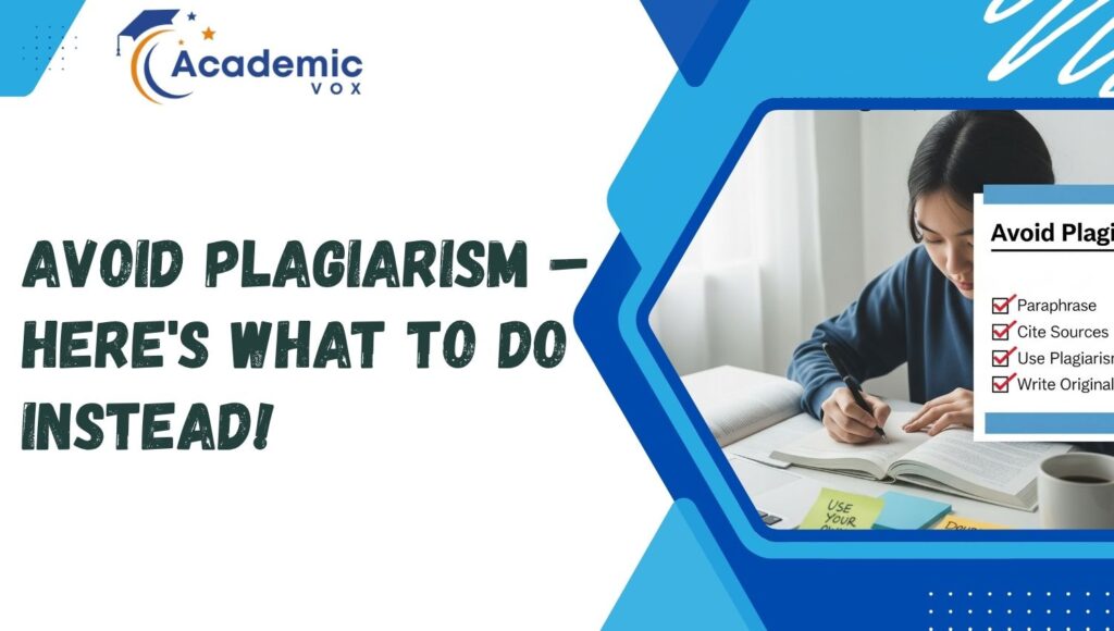 Avoid Plagiarism | Academicvox