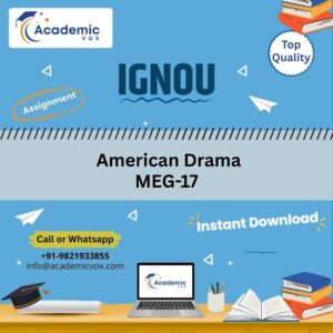 American Drama MEG-17 | Academicvox
