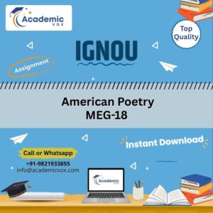 American Poetry MEG-18 | Academicvox