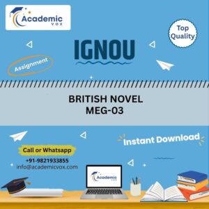 IGNOU MEG-03 | BRITISH NOVEL | Academicvox