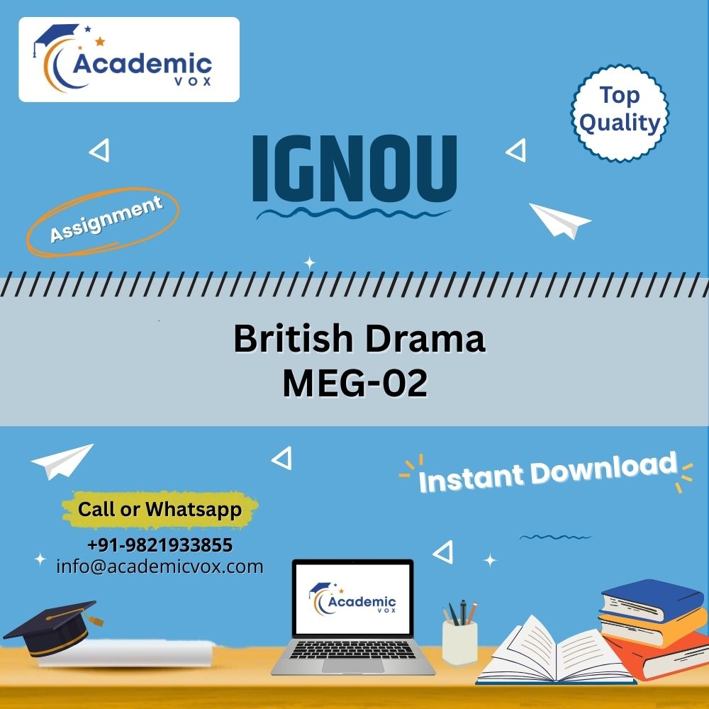 British Drama MEG-02 | Academicvox