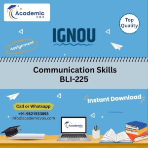 Communication Skills BLI-225 | Academicvox