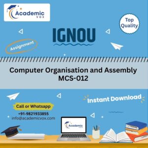 IGNOU MCS-012 | Computer Organisation and Assembly | Academicvox