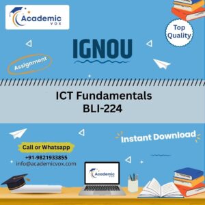 ICT Fundamentals BLI-224 | Academicvox