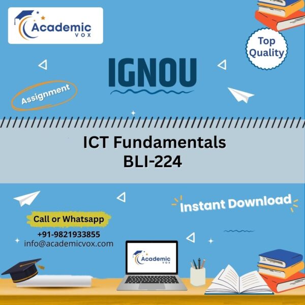 ICT Fundamentals BLI-224 | Academicvox