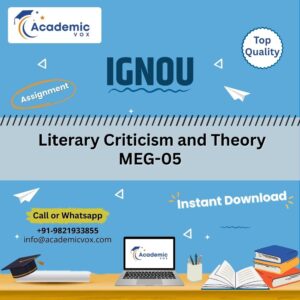 Literary Criticism and Theory MEG-05 | Academicvox