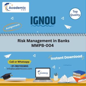 IGNOU MMPB-001 | Risk Management in Banks | Academicvox