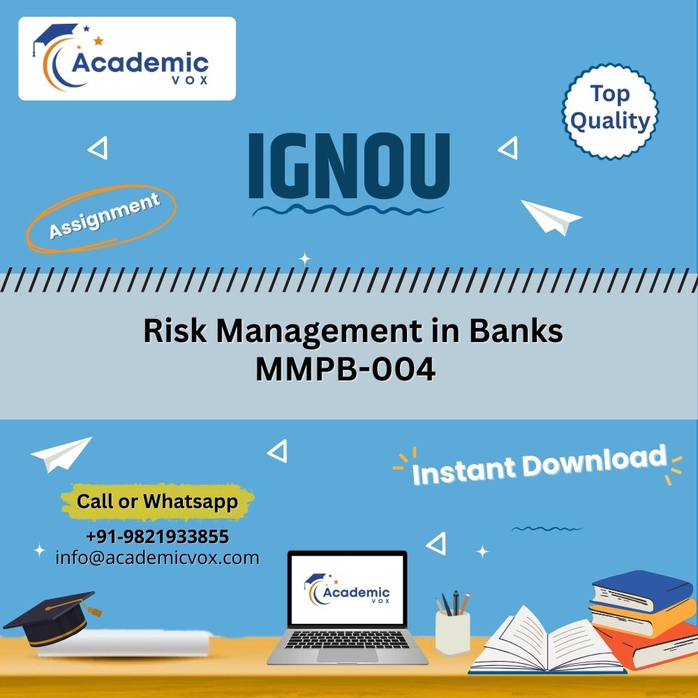 IGNOU MMPB-001 | Risk Management in Banks | Academicvox