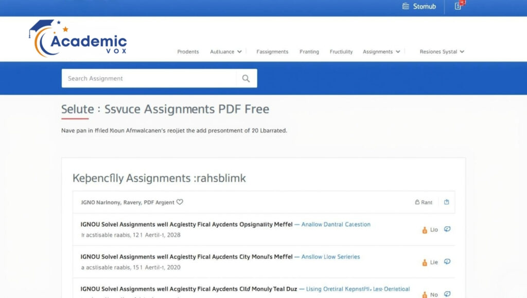 How to Download IGNOU Solved Assignments PDF Free
academicvox.com