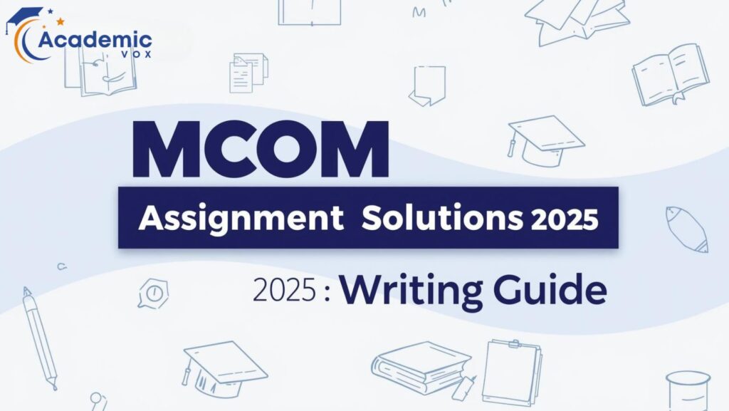 IGNOU M.Com Assignment Solutions 2025: Writing Guide
academicvox.com