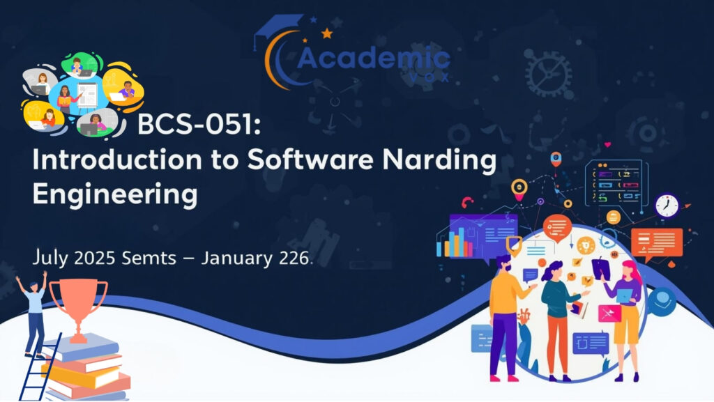IGNOU BCS-051 : Introduction to Software Engineering Solved Assignment (July 2025 – January 2026) academicvox.com