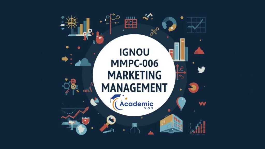 IGNOU MMPC-006: Marketing Management academicvox.com