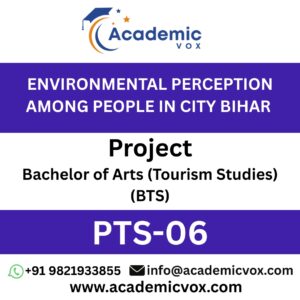 PTS-06 ENVIRONMENTAL PERCEPTION AMONG PEOPLE IN CITY BIHAR