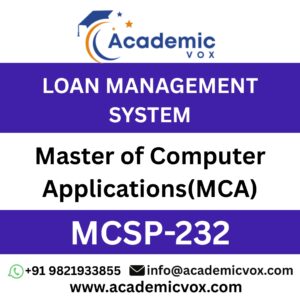 LOAN MANAGEMENT SYSTEM- MCSP-232