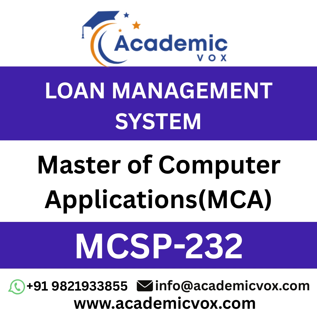 LOAN MANAGEMENT SYSTEM- MCSP-232