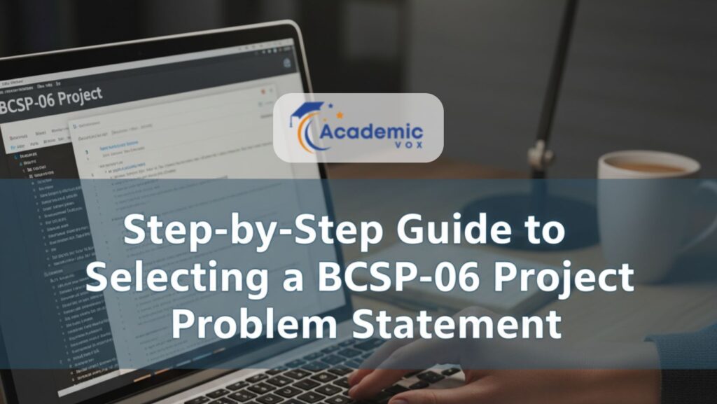 Step-by-Step Guide to Choosing a BCSP-06 Project Problem Statement