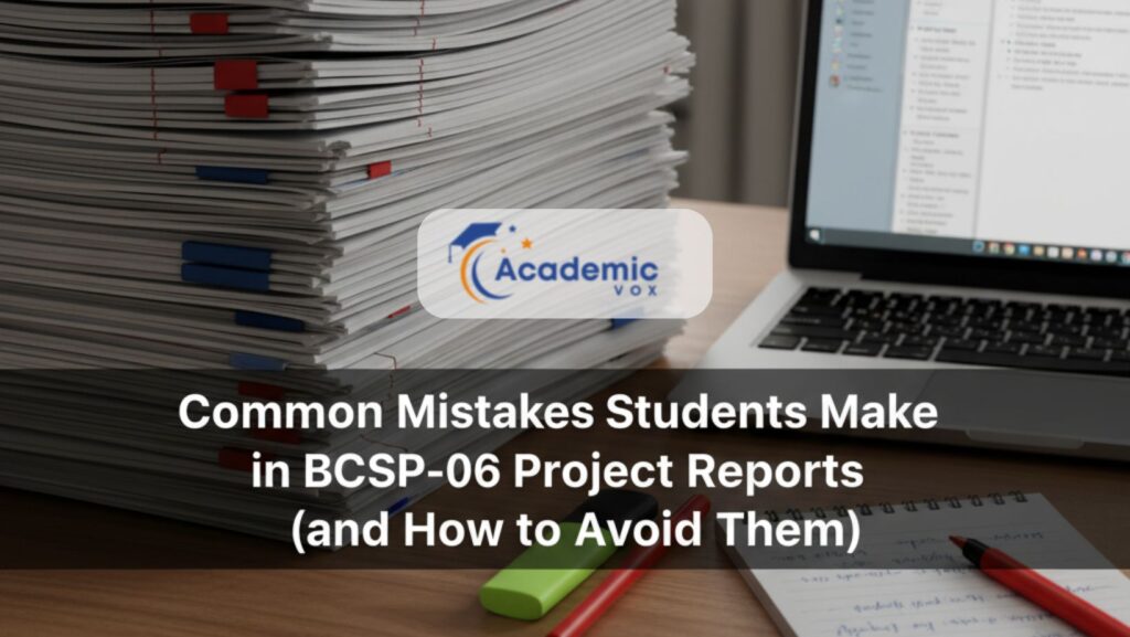 Common Mistakes Students Make in BCSP-06 Project Reports (and How to Avoid Them)
