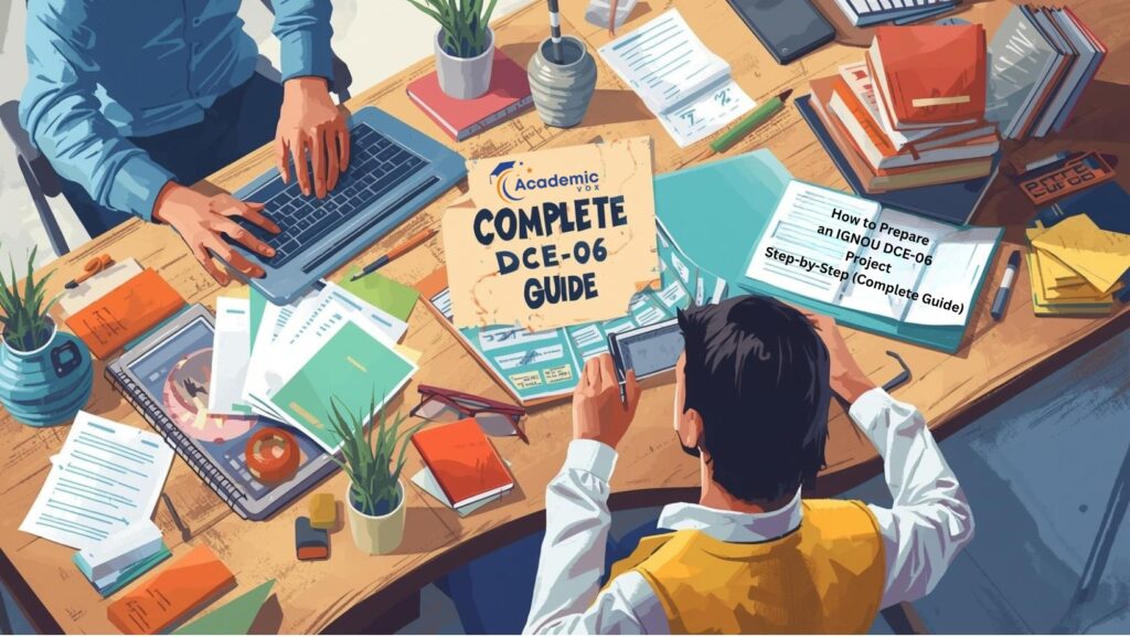 How to Prepare an IGNOU DCE-06 Project Step-by-Step (Complete Guide) |academicvox.com