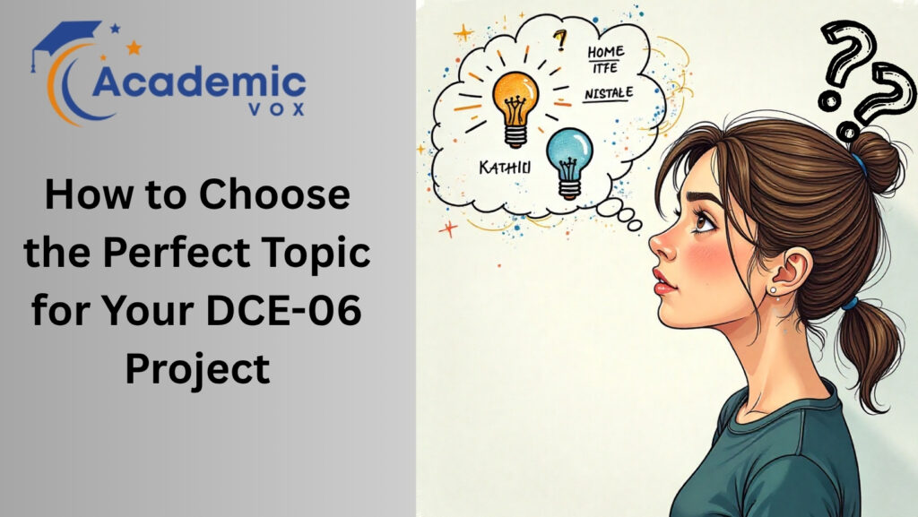 How to Choose the Perfect Topic for Your DCE-06 Project |academicvox.com