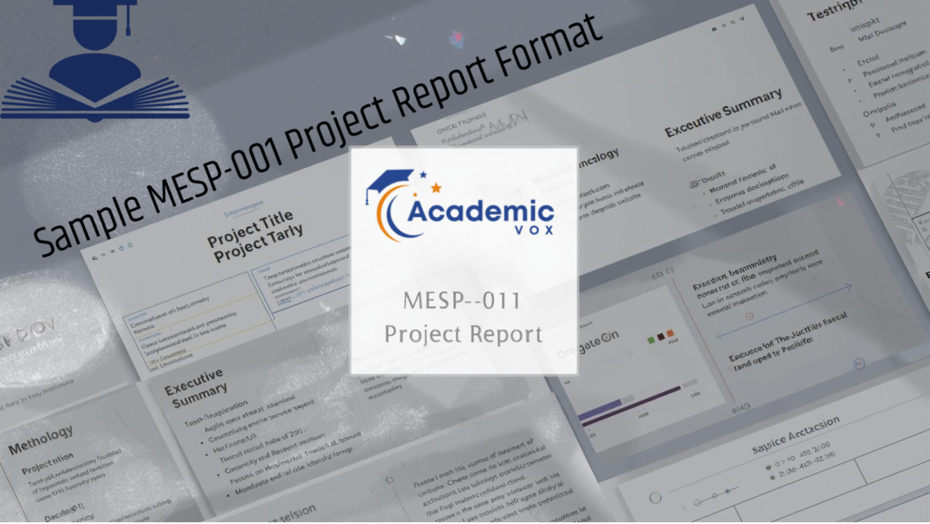 Sample MESP-001 Project Report Format academicvox.com