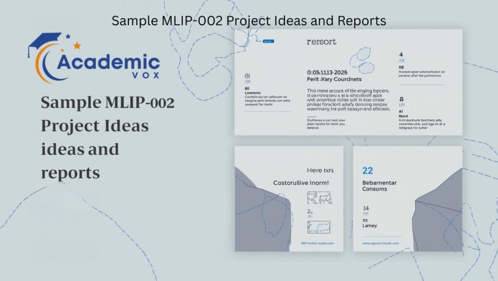 Sample MLIP-002 Project Ideas and Reports |academicvox.com