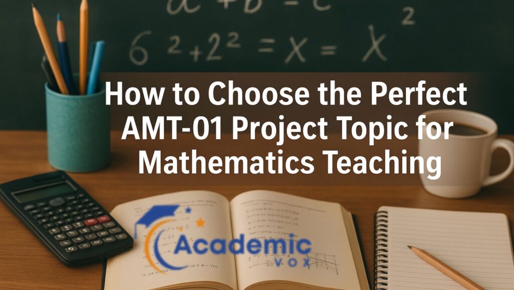 Selecting the Ideal AMT-01 Project Topic
