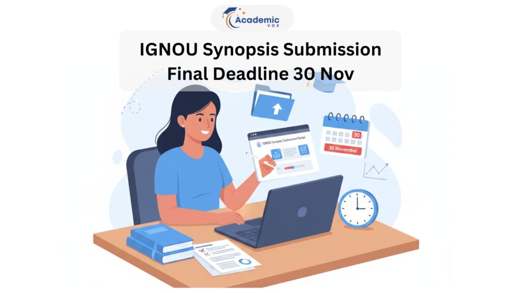 IGNOU Synopsis Submission Final Deadline 30 Nov: Step-by-Step Process Explained