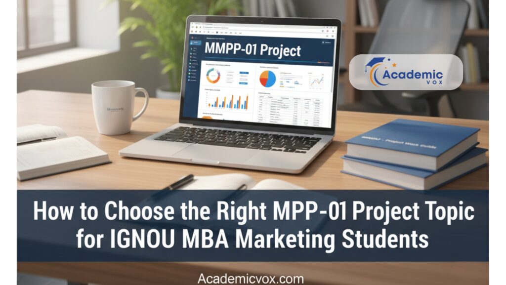 How to Choose the Right MMPP-01 Project Topic for IGNOU MBA Marketing Students
