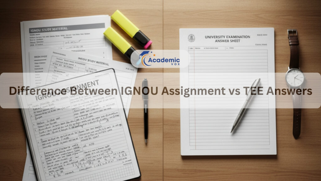 Difference Between IGNOU Assignment vs TEE Answers