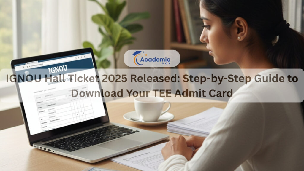IGNOU Hall Ticket 2025 Released: Step-by-Step Guide to Download Your TEE Admit Card
