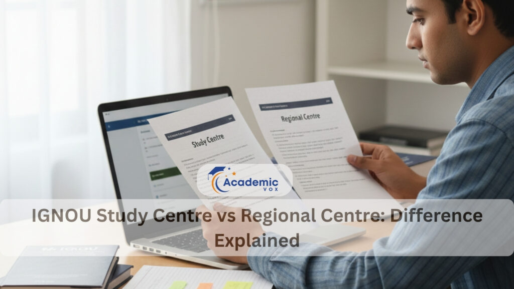 IGNOU Study Centre vs Regional Centre: Difference Explained
