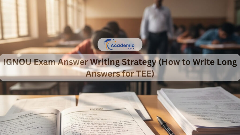 IGNOU Exam Answer Writing Strategy (How to Write Long Answers for TEE)