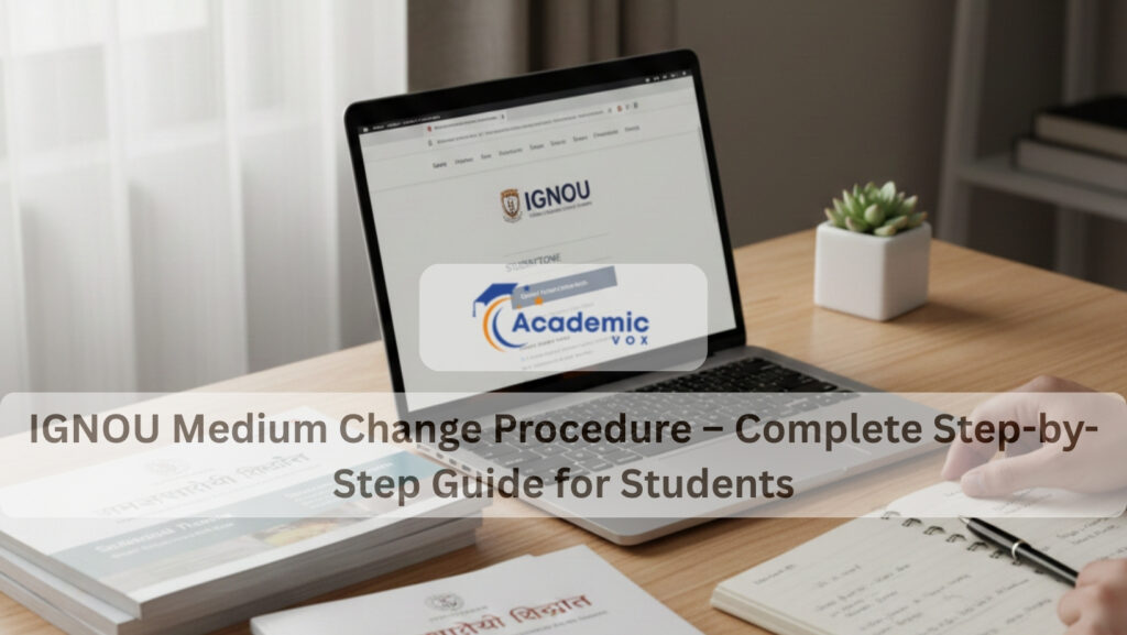 IGNOU Medium Change Procedure – Complete Step-by-Step Guide for Students