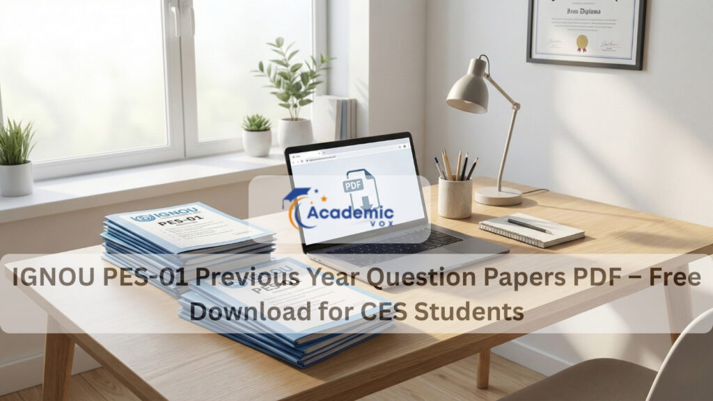 IGNOU PES-01 Previous Year Question Papers PDF – Free Download for CES Students