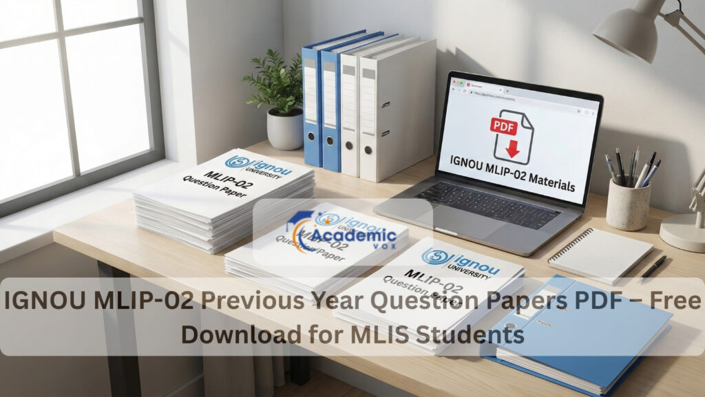 IGNOU MLIP-02 Previous Year Question Papers PDF – Free Download for MLIS Students