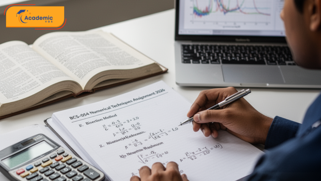 IGNOU BCS-054 Computer Oriented Numerical Techniques Assignment January 2026 – Download Guide, Preparation Strategy & Complete Support