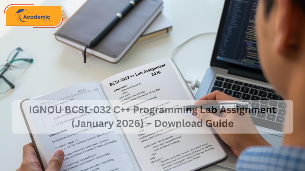 IGNOU BCSL-032 C++ Programming Lab Assignment (January 2026) – Download Guide