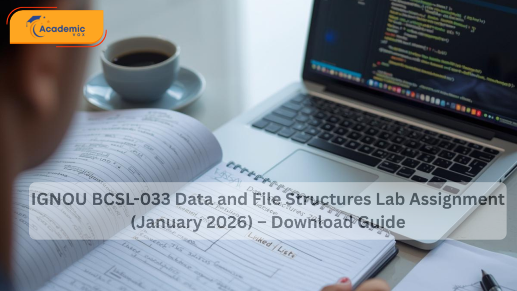 IGNOU BCSL-033 Data and File Structures Lab Assignment (January 2026) – Download Guide