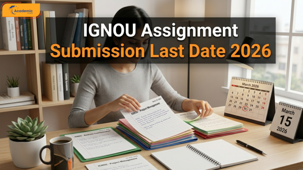 IGNOU Assignment Submission Last Date 2026 June and December