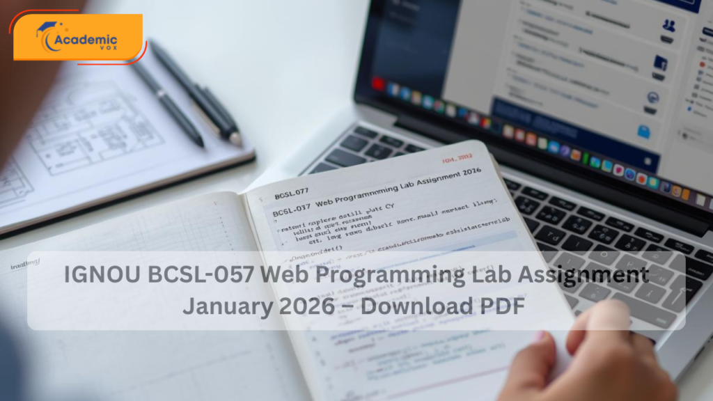 IGNOU BCSL-057 Web Programming Lab Assignment (January 2026) – Download Guide
