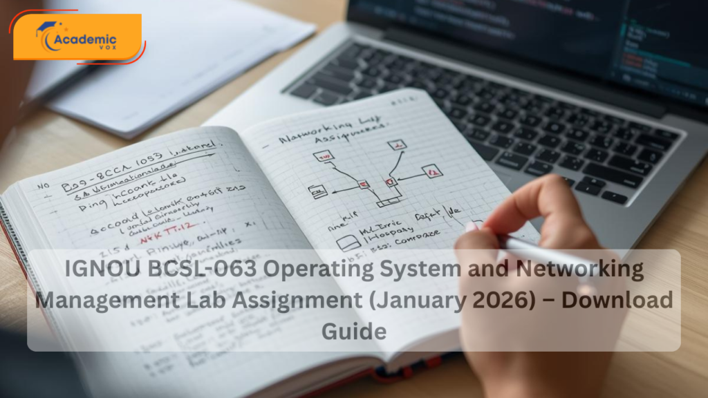 IGNOU BCSL-063 Operating System and Networking Management Lab Assignment (January 2026) – Download Guide
