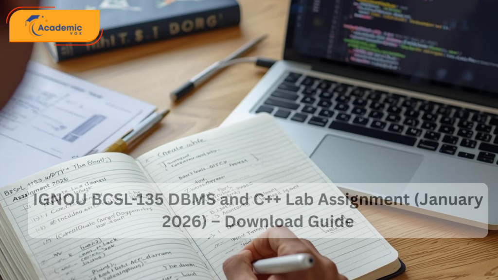 IGNOU BCSL-135 DBMS and C++ Lab Assignment (January 2026) – Download Guide
