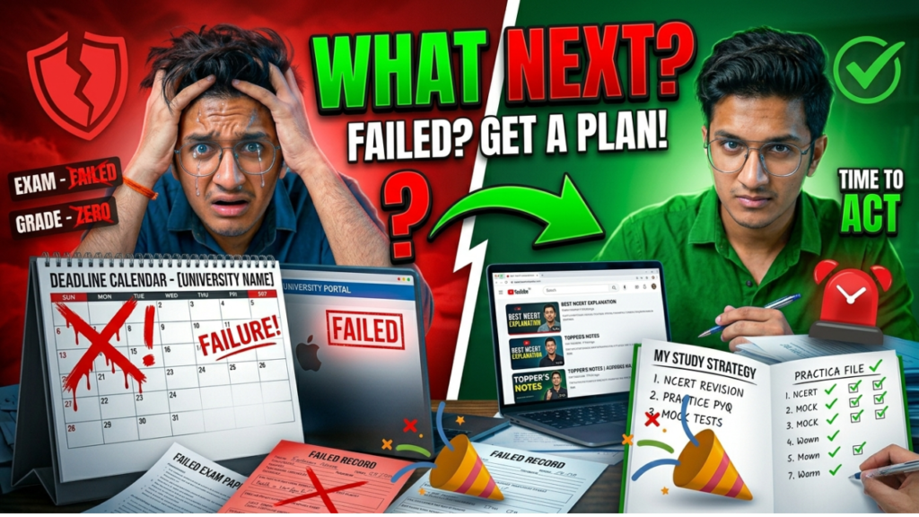 Failed in IGNOU Exam? What to Do Next (2026 Guide)