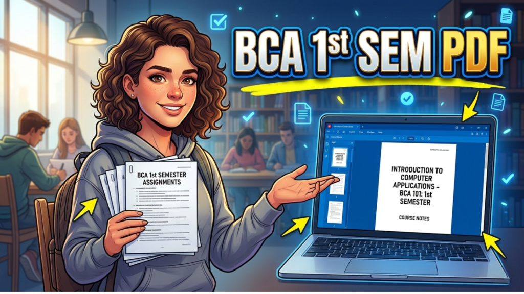 IGNOU BCA 1st Semester Assignment PDF 2026 Download