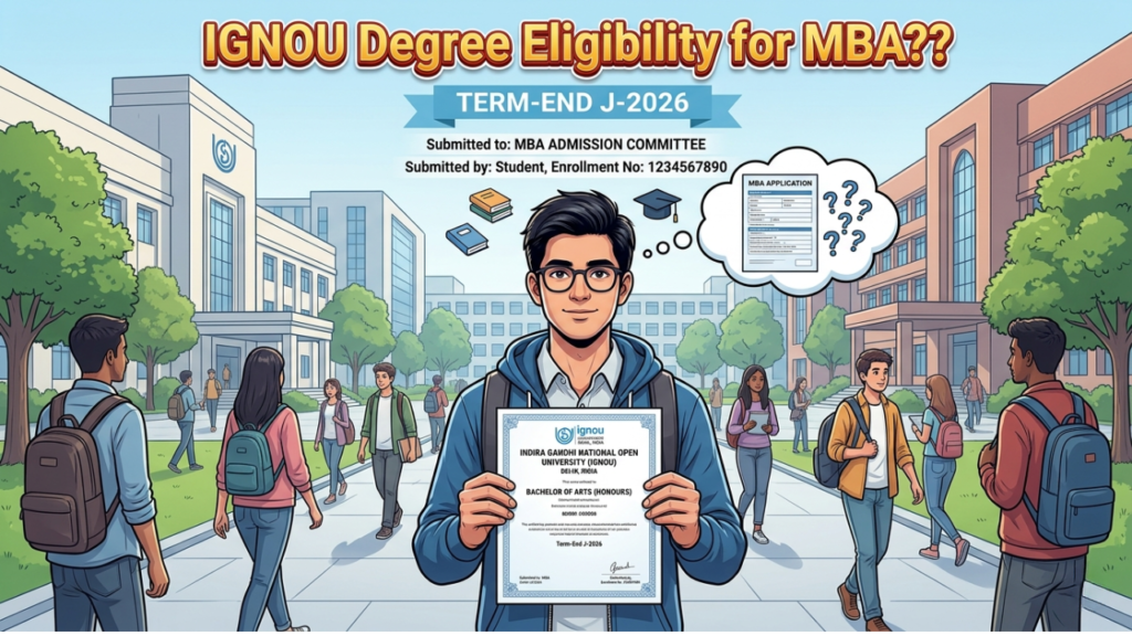 Is IGNOU Degree Eligibility for MBA? (2026 Complete Guide)