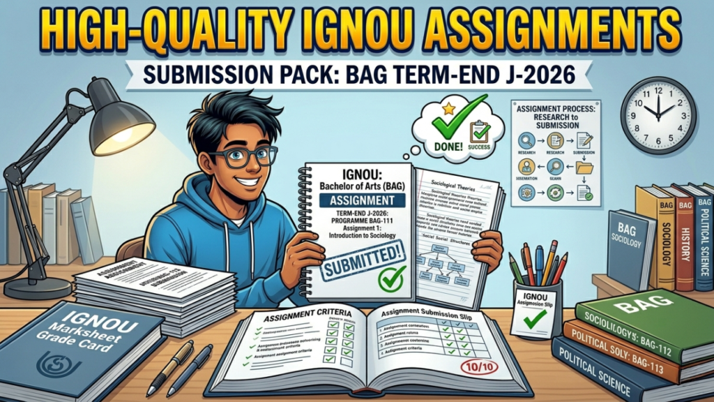 Get High-Quality IGNOU Assignments to Pass Fast in 2026